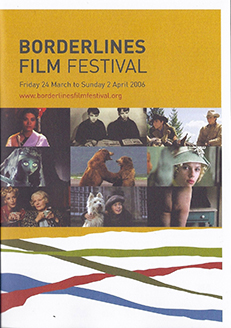 2006 brochure cover - yellow ochre with multiple film images and borderlines logo