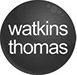 Round logo, text: Watkins Thomas